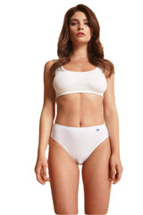 12 Slip Culotta Donna basic Snelly S394 in cotone elasticizzato.