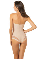 Body 1852 SièLEI in microfibra contenitivo,con ferretto e coppe imbottite