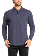 Polo Uomo Manica Lunga 9004 Be Board sportiva in Cotone piquet Fresco e Leggero