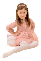 Collant Elena Aquilone bambina in microfibra elasticizzato, effetto parigina