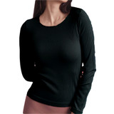 Maglia Homewear Bellissima in microfibra, lavorazione costina in tessuto caldo