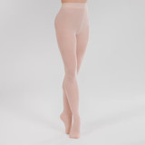 4 Collant Danza Convertibili Bambina 50Den in Microfibra Aquilone