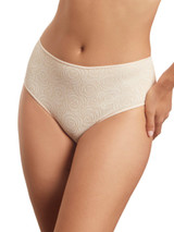 Slip Donna Selene Vita Alta con stampa sul davanti e tessuto tinta unita 3123