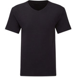 Maglia mezza manica uomo scollo a V in cotone bielastico Lotto LT1011