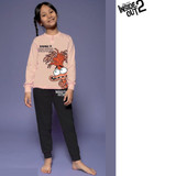 Pigiama Bambina Cotone Estivo Manica Lunga con Personaggio Inside Out 7935