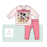 Pigiama neonata lungo in cotone estivo con stampa Minnie 4248