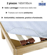 Irge Coprirete Matrimoniale fibra di poliestere trapuntato 2 piazze made in Italy