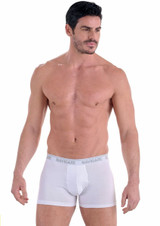 4 Boxer uomo in cotone elasticizzato elastico esterno 573EB TG.8/10 NAVIGARE