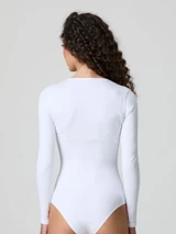 Body Donna Scollo Lollo Manica Lunga Jadea 4154 in Cotone Elasticizzato