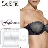 SELENE Reggiseno a Fascia  in Silicone  con Ferretto Senza Spalline Sandra