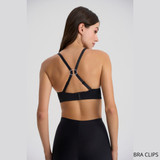 3 Clips per reggiseno nascondi spalline regolabili in tre colori Nude Intimates