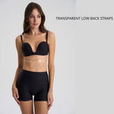 Spalline Trasparenti con Incrocio sulla Schiena e Chiusura Frontale Nude Intimates