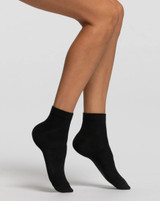 6 Paia Calzino Uomo Donna Bike Socks Pompea in Cotone Tallone e punte rinforzate