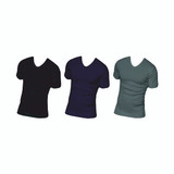 T- Shirt Uomo Mezza Manica Scollo a V Nottingham TV6103 in Cotone Pettinato