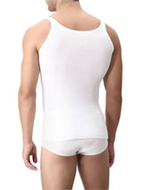 Canotta Uomo Spalla Stretta Cagi 1100 Cotone Costina senza Cuciture ai fianchi