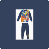 Pigiama Bambino Cotone Estivo Manica Lunga con Personaggio Mickey