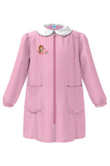 Grembiule bambina asilo con zip e ricamo 33GR4177 SIGGI
