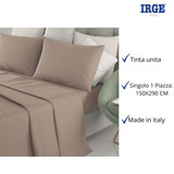 Lenzuola tinta unita 1 piazza e mezza Made in Italy Marta IRGE