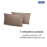 Irge (2 pezzi) Federe Cuscino Tinta Unita 50X80 cm Made in Italy