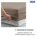 Irge Lenzuola Sotto  con angoli Tinta unita – 1 Piazza e mezza Made in Italy