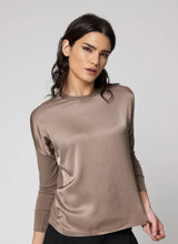 Maglia donna a manica lunga morbido mix di cotone e viscosa 4858 JADEA