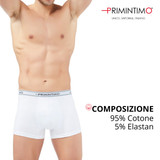 12 Boxer Uomo cotone elasticizzato con tassello antibatterico MP450C PRIMINTIMO