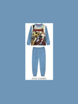 Pigiama bambino lungo in cotone invernale AVENGERS 7625