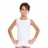 3 Pezzi Canottiera Bambino in Cotone Leggero Spalla Larga Enrico Coveri ET4102