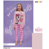 Pigiama bambina lungo in cotone invernale MINNIE 1767 Pigiama bambina lungo in cotone invernale MINNIE 1767