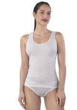 3 Pezzi Canottiera Donna Spalla Larga Mabrat 491 in 100% Puro Cotone