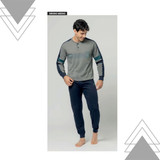 Pigiama da uomo invernale lungo in cotone interlock LP2126 LOTTO Pigiama da uomo invernale lungo in cotone interlock LP2126 LOTTO