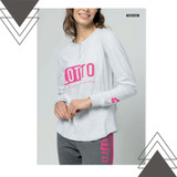 Pigiama donna invernale in cotone interlock manica lunga LP6111 LOTTO