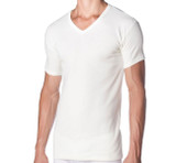 Speedy Line Maglia uomo Mezza manica scollo a v lana e cotone Made in Italy OP33