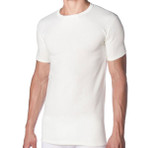 Maglia uomo mezza manica girocollo lana e cotone Made in Italy OP32 Speedy Line