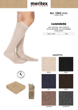 6 paia Calza uomo lunga in cashmere 1504 Meritex