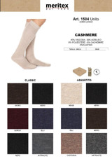6 paia Calza uomo lunga in cashmere 1504 Meritex