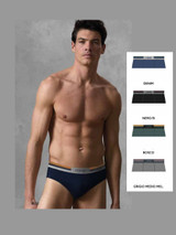 Enrico Coveri ES1312 Slip Uomo Cotone Elasticizzato - 6 Pezzi