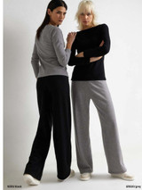 Pantalone morbido in maglia a coste 4873 JADEA