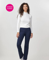 Pantaleggings a zampa in cotone elasticizzato con interno felpato 4369 JADEA