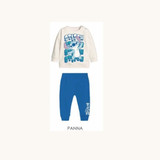 Pigiama neonato in cotone felpato DY32P3449 STITCH SABOR