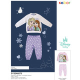 Pigiama neonata in cotone felpato DY32A8573 FROZEN SABOR