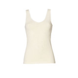 Emmebivi Canotta Donna Spalla Larga in Lana Seta con Bordo in raso 91402