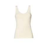 Emmebivi Canotta Donna Spalla Larga in Lana Seta con Bordo in raso 91402