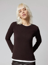 Maglia donna a manica lunga  in morbido mix di viscosa 4862 JADEA