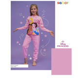 Pigiama bambina in cotone felpato DY50A8307 PRINCESS SABOR