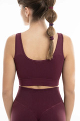Bellissima Top Donna Fitness Scrunch in microfibra