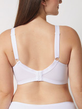 Creaciones Selene Blanca Reggiseno Donna in Cotone Preformato Doppio Strato Senza Ferretto