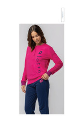 Pigiama donna lungo in cotone estivo LP5234 LOTTO