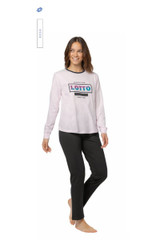 Pigiama donna lungo in cotone estivo LP5236 LOTTO