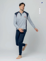 Pigiama Uomo Lungo Lotto LP1219 in Cotone Jersey Leggero Estivo